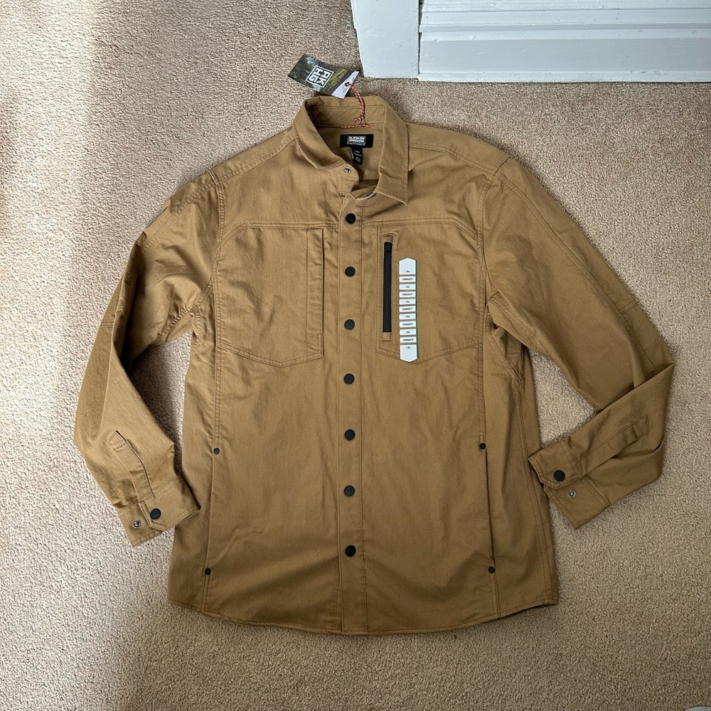 NWT Men's Alaskan Hardgear Stone Run Standard Fit Overshirt